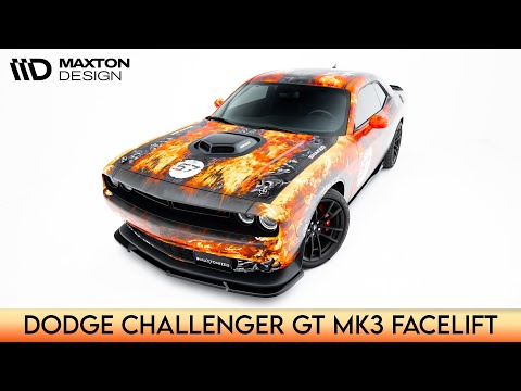 Maxton side splitters til Dodge Challenger GT Mk3 Facelift – blank sort – video