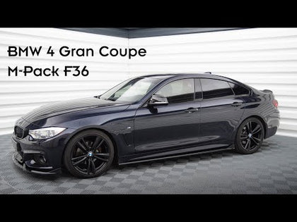 Maxton rear splitter til BMW 4 Coupe / Gran Coupe / Cabrio M-Pack F32 / F36 / F33 – blank sort – video
