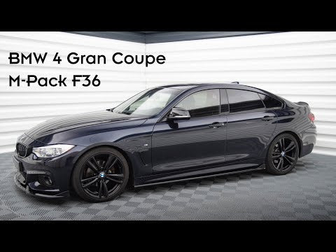 Maxton rear splitter til BMW 4 Coupe / Gran Coupe / Cabrio M-Pack F32 / F36 / F33 – blank sort – video