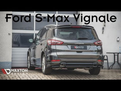 Maxton sideskørter til Ford S-Max Mk2 Facelift – blank sort – video