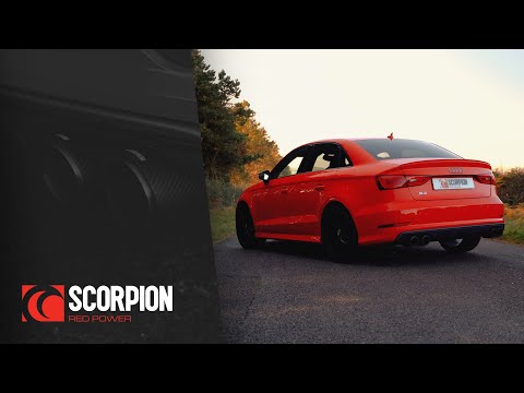 Scorpion GPF-back udstødning til Audi S3 med ventiler – resoneret, video