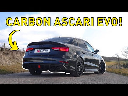 Scorpion GPF-back udstødning til Audi S3 med ventiler – ikke-resoneret, video