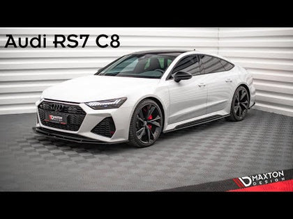 Maxton sideskørter til Audi RS7 C8 – blank sort – video