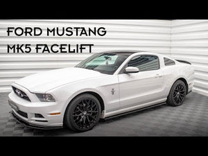 Maxton sideskørter til Ford Mustang Mk5 Facelift – blank sort – video