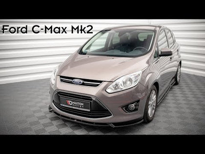 Maxton sideskørter til Ford C-Max Mk2 – blank sort – video