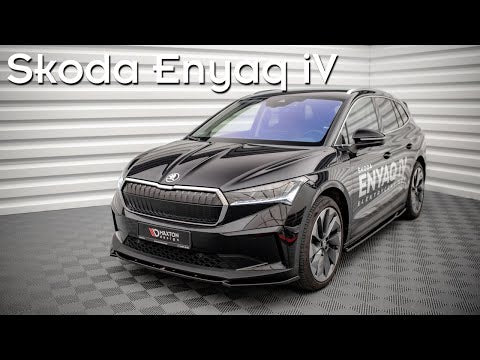 Maxton sideskørter til Skoda Enyaq iV – blank sort – video