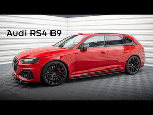Maxton spoiler cap til Audi RS4 Avant B9 / B9 Facelift – blank sort – video