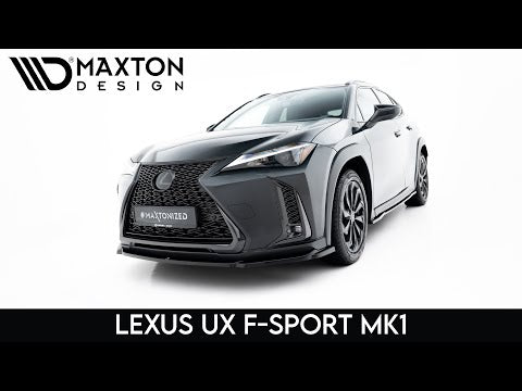 Maxton frontsplitter til Lexus UX F-Sport Mk1 – blank sort – video