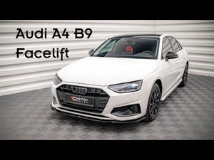 Maxton sideskørter til Audi A4 Sedan / Avant B9 Facelift – blank sort – video