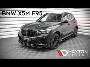 Maxton frontsplitter til BMW X5M F95 – blank sort – video