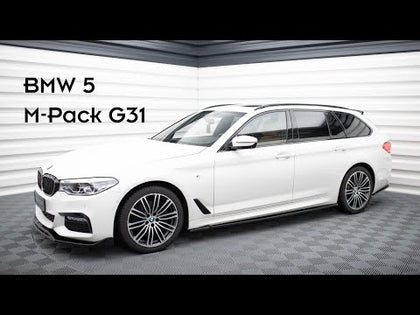 Maxton sideskørter til BMW 5 M-Pack / M550d / M550i G30/ G31 – blank sort – video