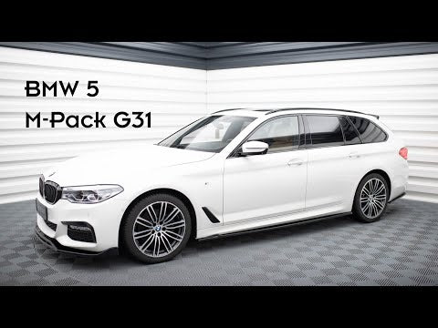 Maxton sideskørter til BMW 5 M-Pack / M550d / M550i G30/ G31 – blank sort – video