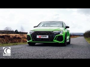 Scorpion GPF-back udstødning til Audi RS3 8Y Sportback – resoneret, video