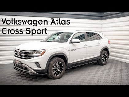 Maxton frontsplitter til Volkswagen Atlas Cross Sport – blank sort – video