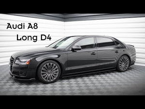 Maxton sideskørter til Audi A8 Long D4 – blank sort – video