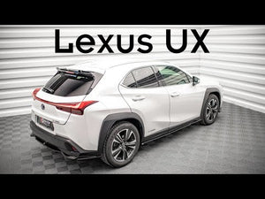 Maxton rear splitter til Lexus UX Mk1 – blank sort – video