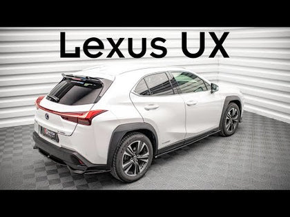 Maxton rear splitter til Lexus UX Mk1 – blank sort – video