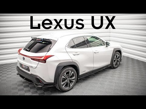 Maxton rear splitter til Lexus UX Mk1 – blank sort – video