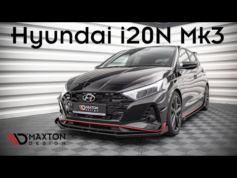 Maxton rear splitter til Hyundai I20 N Mk3 – blank sort – video