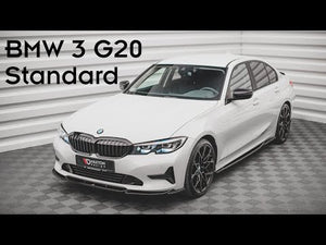 Maxton rear valance til BMW 3 G20 / G21 – blank sort – video