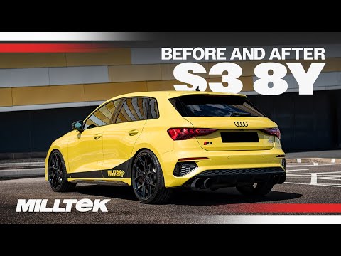 Lydprøve: Milltek endrør til Audi S3 2.0 TFSI Quattro Sedan 310 hk & 333 hk 8Y