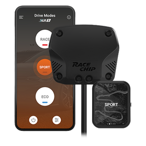 RaceChip XLR5 med controller: Brainbox, controller og RaceChip-appen
