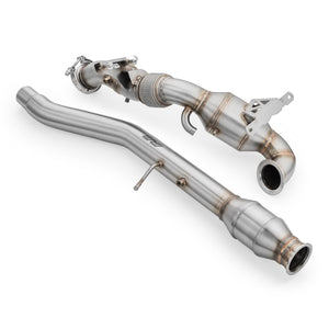 RM Motors Downpipe Audi A3 2.0 TSI OPF/GPF med katalysator – katalysator MS, lyddæmper Uden – billede 3