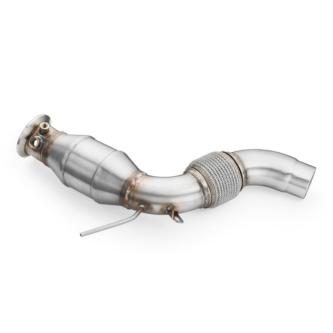 RM Motors Downpipe BMW E70 X5 30dx, 40dx N57, N57S Med Katalysator Euro 3, 100 cpsi - billede 2