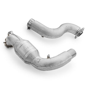 RM Motors Mercedes-AMG A35 GPF W177 4MATIC Downpipe With Heat Shield Without Silencer & GPF OFF