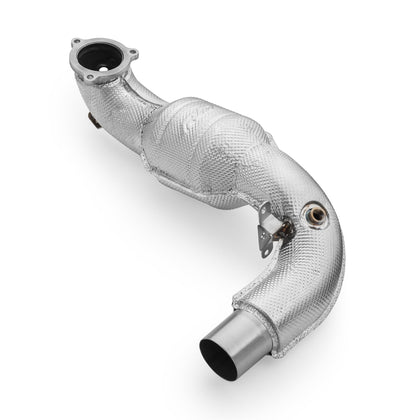 RM Motors Mercedes-AMG A35 GPF W177 4MATIC Downpipe With Heat Shield & Silencer (Without GPF OFF) - billede 5