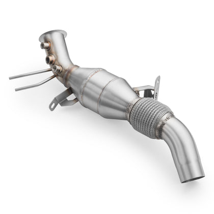 RM Motors Downpipe BMW F25 X3 18d, 20dx, 28dx B47 +Katalysator Euro 3 - 100 cpsi