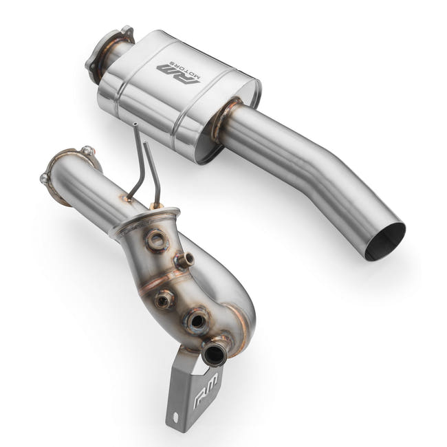 RM Motors Downpipe Sæt Audi A5 S5 / Cabriolet / Sportback / Coupe 3.0 TDI, Euro 6, Med Lyddæmper Og Varmeskjold - billede 2