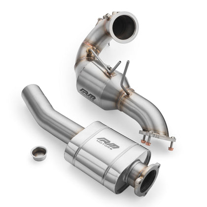 RM Motors Downpipe Sæt Audi A5 S5 / Cabriolet / Sportback / Coupe 3.0 TDI – katalysator Euro 6, lyddæmper Uden, varmeskjold Uden