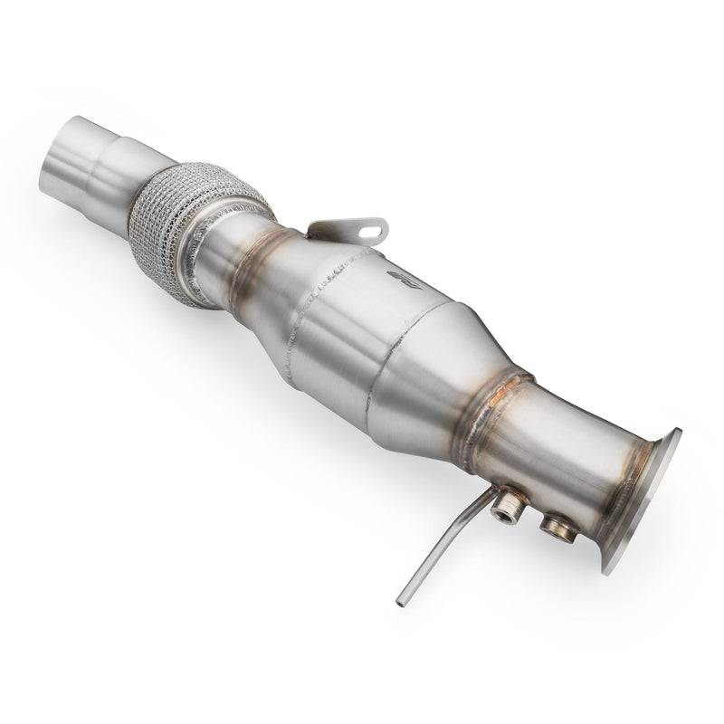 RM Motors Downpipe BMW E60, E61 535d M57N2 med katalysator – Euro 5, 200 cpsi – billede 2