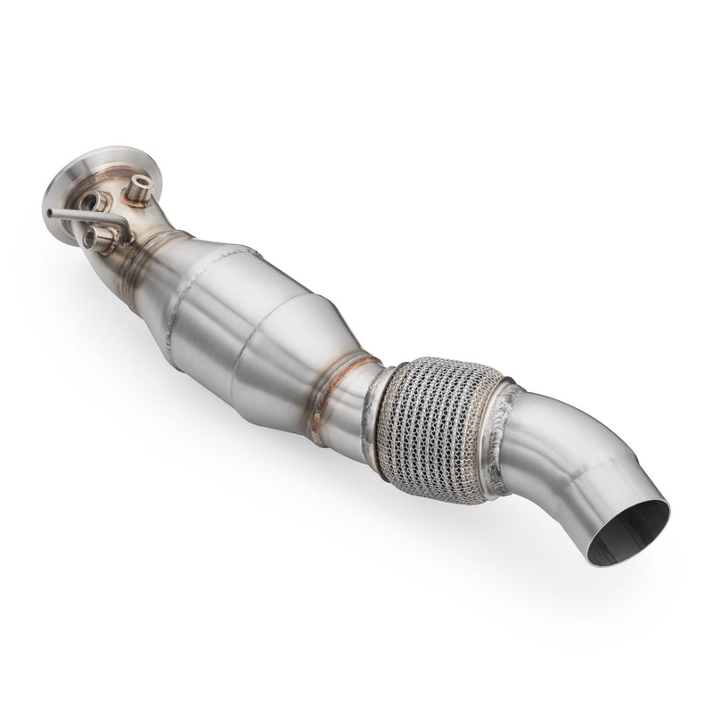 RM Motors Downpipe BMW E60, E61 535d M57N2 med katalysator – Euro 5, 200 cpsi – billede 3