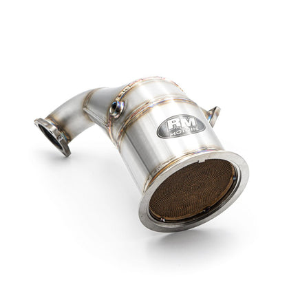 RM Motors Downpipe Audi S4 B9, S5 8W6 med katalysator – katalysator Euro 6 – billede 2