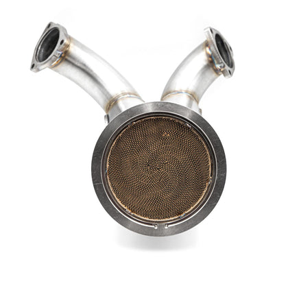 RM Motors Downpipe Audi S4 B9, S5 8W6 med katalysator – katalysator Euro 6 – billede 3