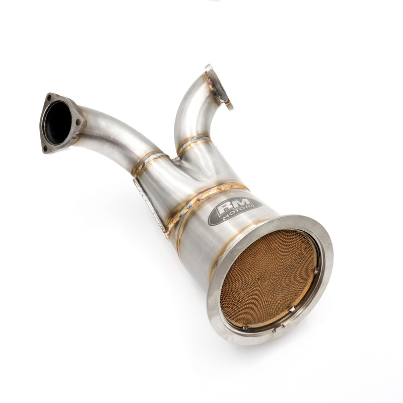 RM Motors Downpipe Audi S4 B9, S5 8W6 med katalysator – katalysator Euro 6