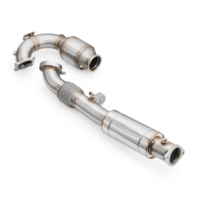 RM Motors Downpipe Hyundai i20N katalysator - MS med lyddæmper