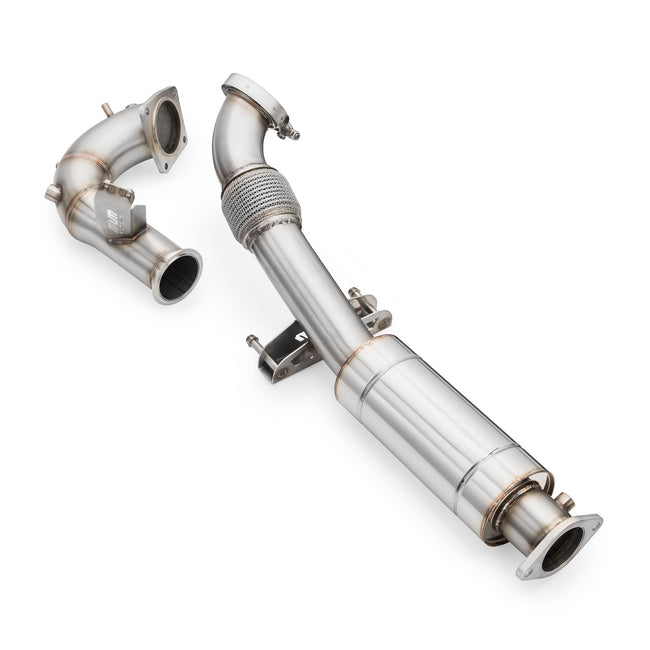 RM Motors Downpipe Med Lige Rør Og Lyddæmper Hyundai Veloster N