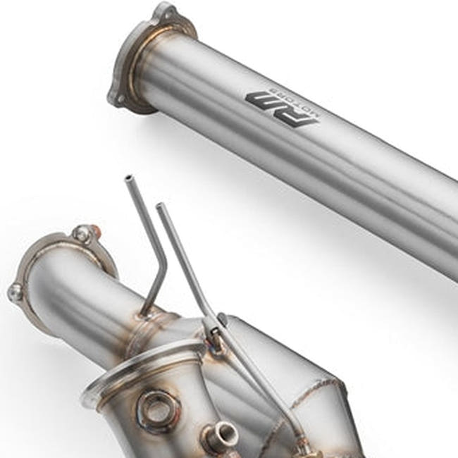 RM Motors Downpipe Sæt Audi A4 S4 / Avant Quattro / Avant 3.0 TDI, Euro 6, Uden Lyddæmper Og Varmeskjold - detalje 1