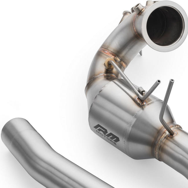 RM Motors Downpipe Sæt Audi A4 S4 / Avant Quattro / Avant 3.0 TDI, Euro 6, Uden Lyddæmper Og Varmeskjold - detalje 1