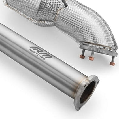 RM Motors Downpipe Sæt Audi A7 Sportback 3.0 TDI – katalysator Euro 6, lyddæmper Uden, varmeskjold Med – billede 4