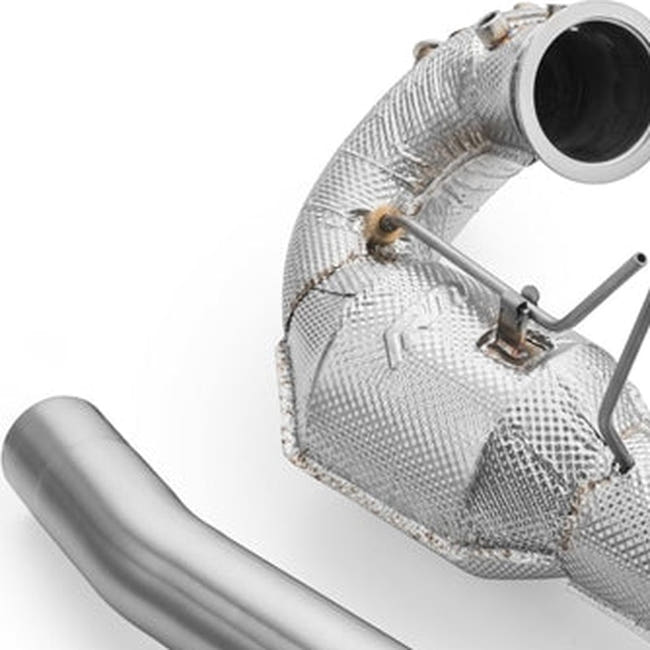RM Motors Downpipe Sæt Audi Q5 3.0 TDI, OBD, Uden Lyddæmper og med varmeskjold - detalje 1