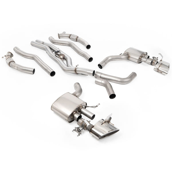 Milltek axle-back udstødning til Audi RS6 C8 4.0 V8 bi-turbo, ikke-resoneret – billede 2
