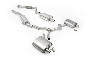 Milltek endrør til Resonated (Quieter) Fit to OE Outlets on Rear Diffuser (No Tips) Audi A4 2.0 B9.5 Quattro