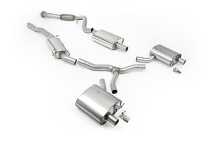 Milltek endrør til Resonated (Quieter) Fit to OE Outlets on Rear Diffuser (No Tips) Audi A4 2.0 B9.5 Quattro
