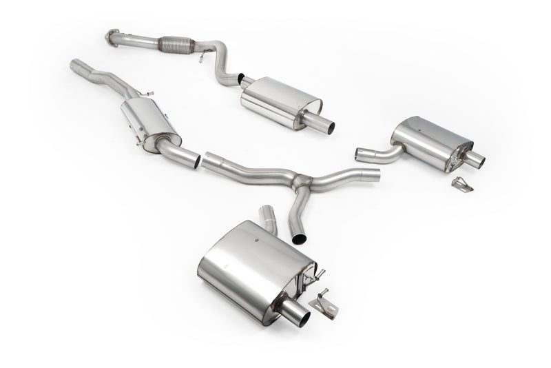 Milltek endrør til Resonated (Quieter) Fit to OE Outlets on Rear Diffuser (No Tips) Audi A4 2.0 B9.5 Quattro