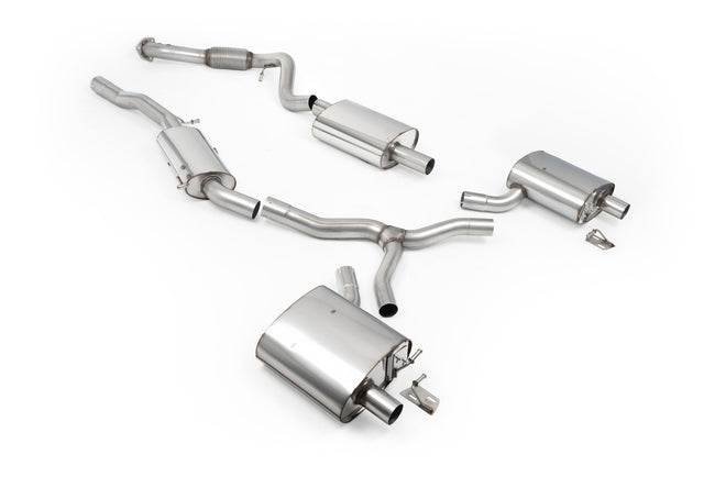 Milltek endrør til Resonated (Quieter) Fit to OE Outlets on Rear Diffuser (No Tips) Audi A4 2.0 B9.5 Quattro