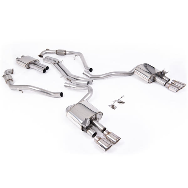 Milltek Cat-Back udstødning – Audi S5 3.0 V6 Turbo Coupé B9 – resoneret – produktbillede 1